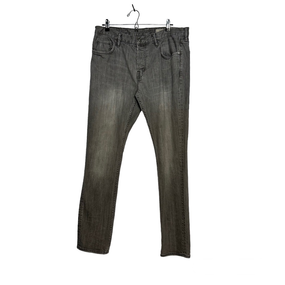 All Saints Men's Razor Skinny Fit Black/Gray Wash Jeans
